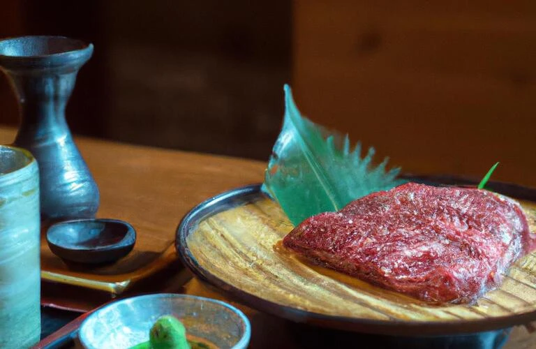 特別な接待には、最高級の和牛と日本酒を。