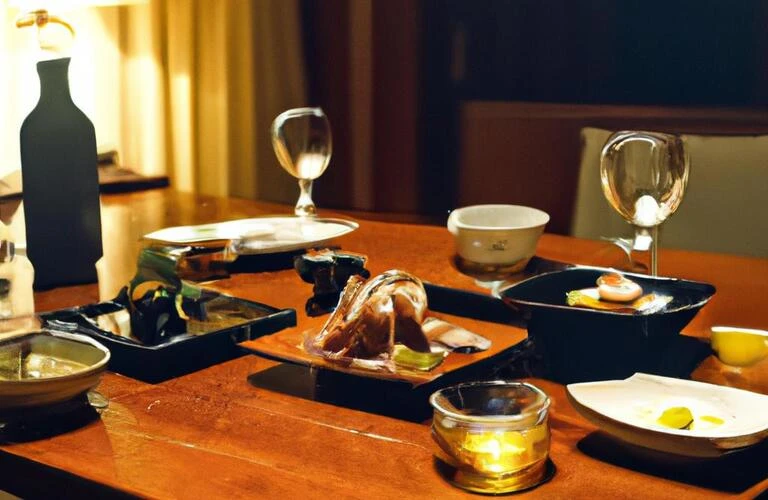 北新地の洗練された個室で楽しむ日本酒と心温まるディナー