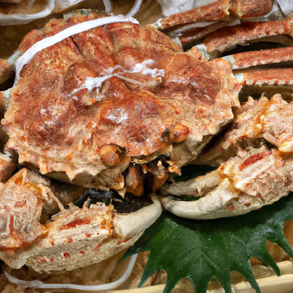 旬の蟹を贅沢に使用