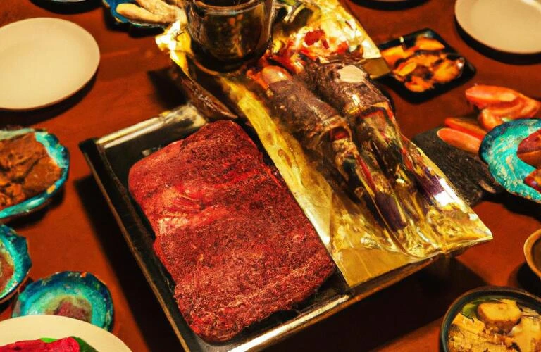 喫煙可能な個室で新年会を盛り上げる和牛と海鮮の饗宴！