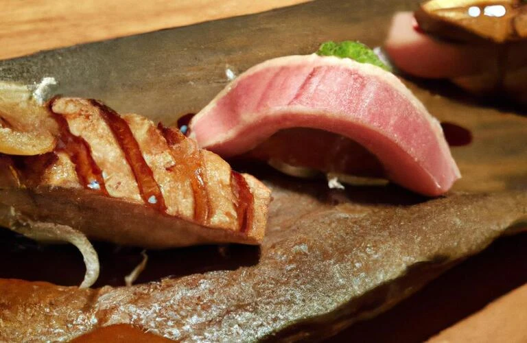 贅沢なひとときを、のどぐろと和牛が演出します。