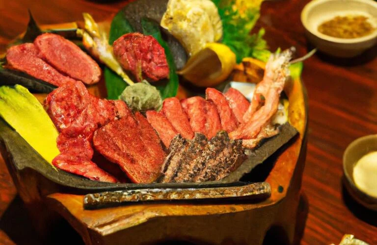 北新地で楽しむ贅沢な和牛と海鮮の饗宴