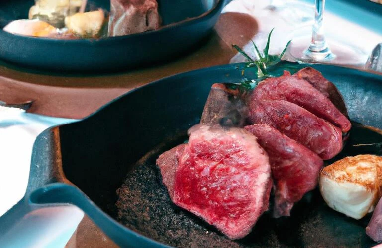 和牛と海鮮を楽しむ、贅沢な接待にぴったりの個室料理