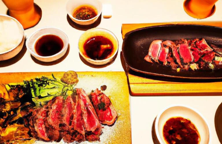 特別な夜を演出する、贅沢な和食とステーキ