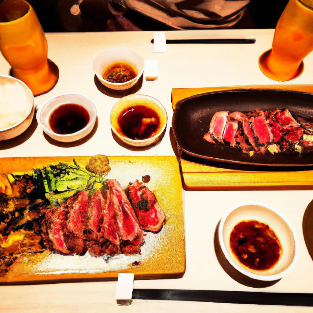 特別な夜を演出する、贅沢な和食とステーキ