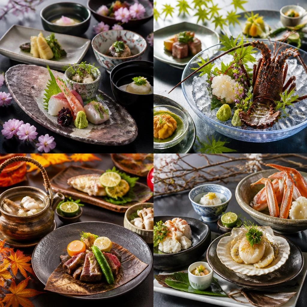 旬の食材を使用した極上の和食