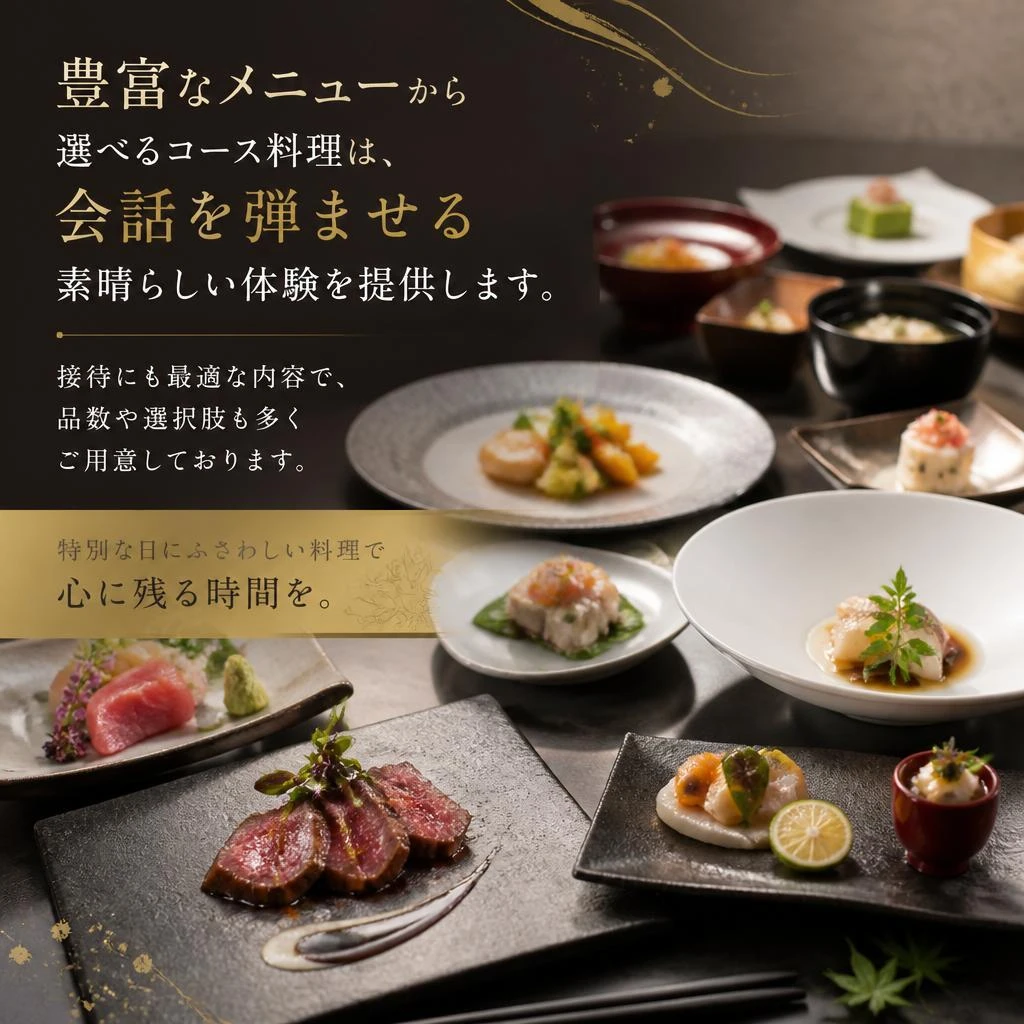 特別感が漂うコース料理