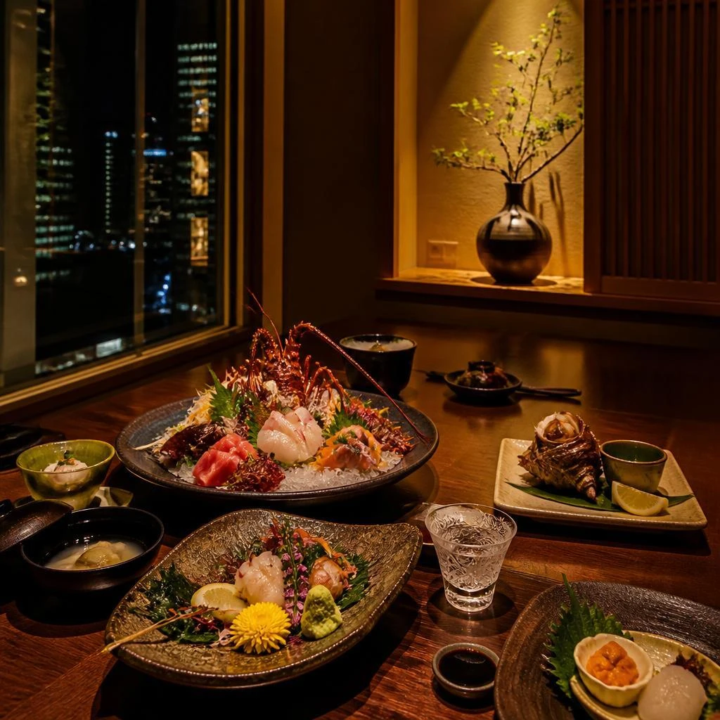 特別な夜にふさわしい、北新地の隠れ家個室で味わう旬の海鮮