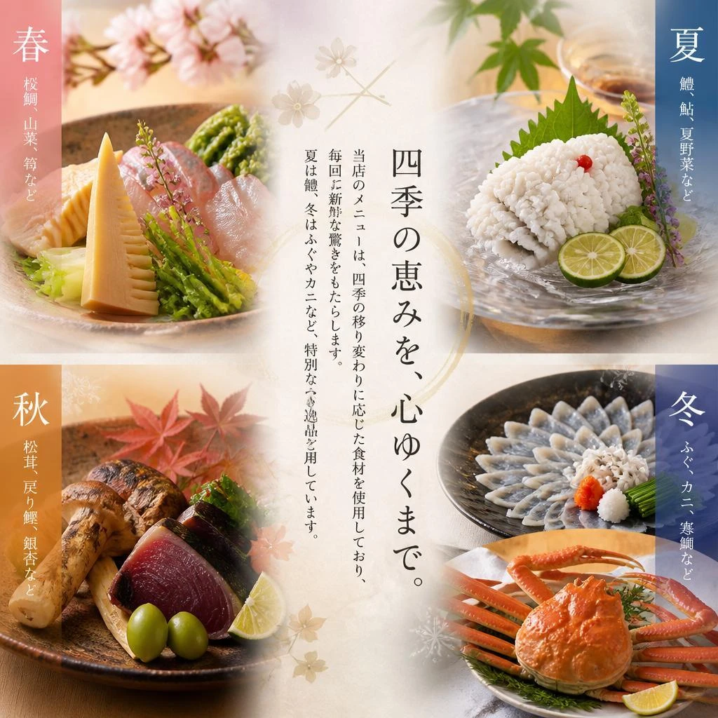四季折々の美味を楽しむ