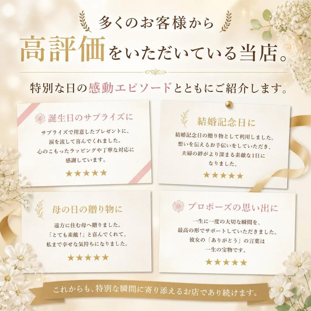 最近のご来店者様の声