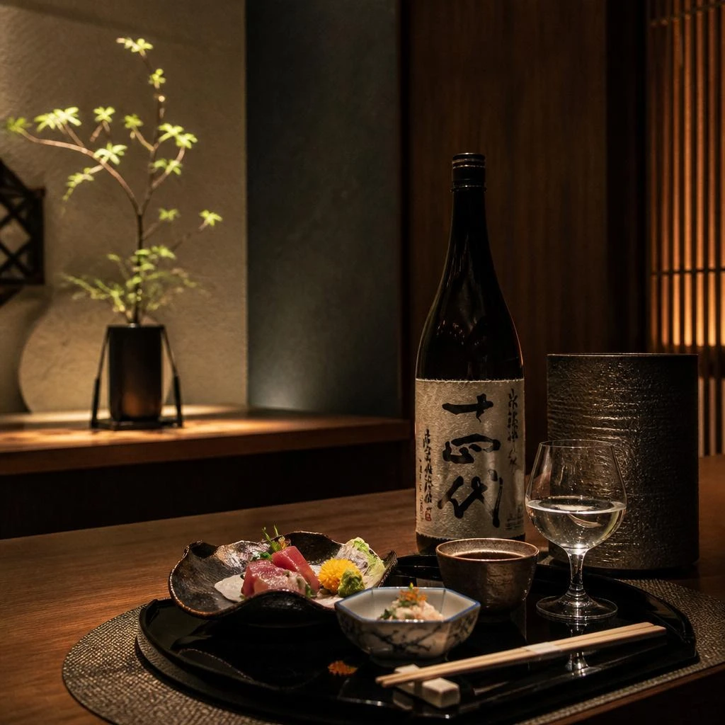 プライベート感満載。上質な和食と日本酒のペアリングを楽しむ至福のひと時