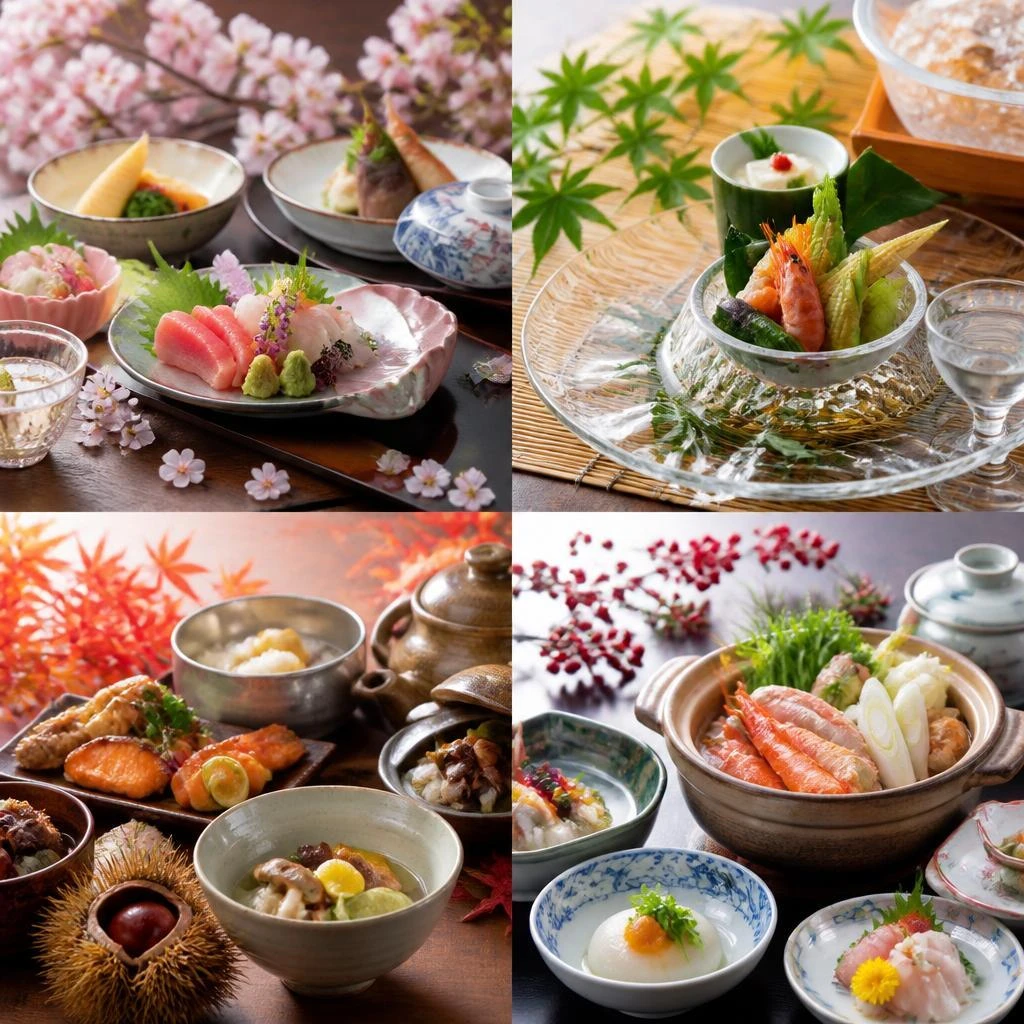 旬の食材を使用した和食