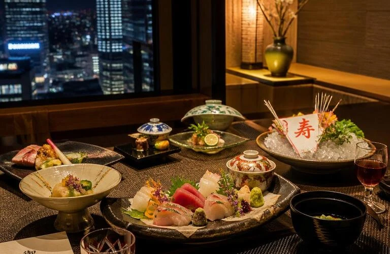 梅田で贅沢な和食のお祝いディナーを。