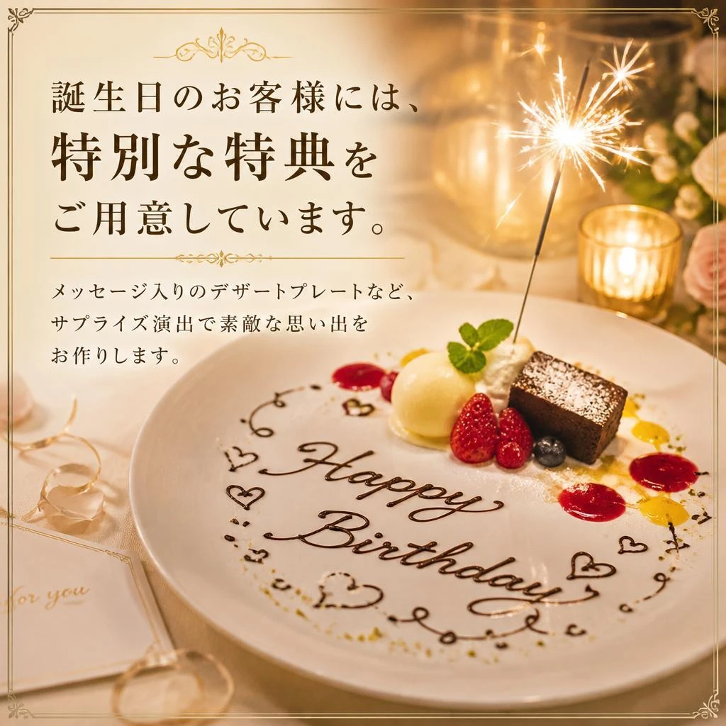 誕生日特典のご紹介