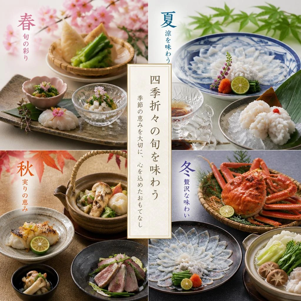 シーズン毎に変わる吟味された食材