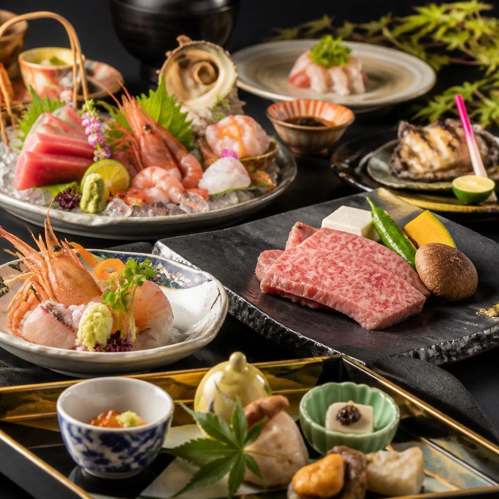 旬の海鮮と和牛を堪能