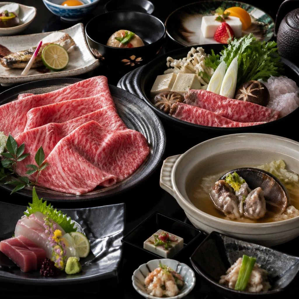 🥩 贅沢なステーキと鍋のコース