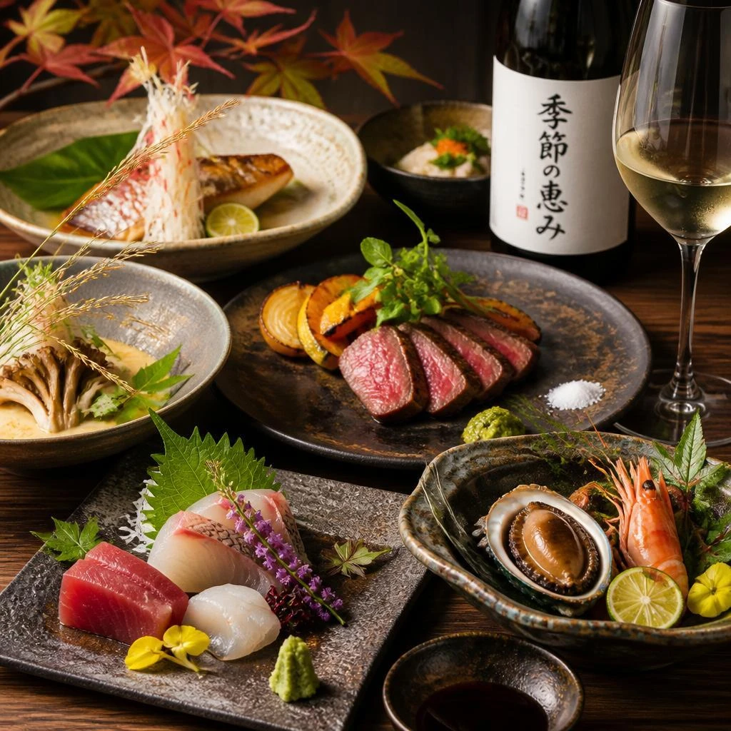 🍶 季節ごとの新鮮な逸品料理