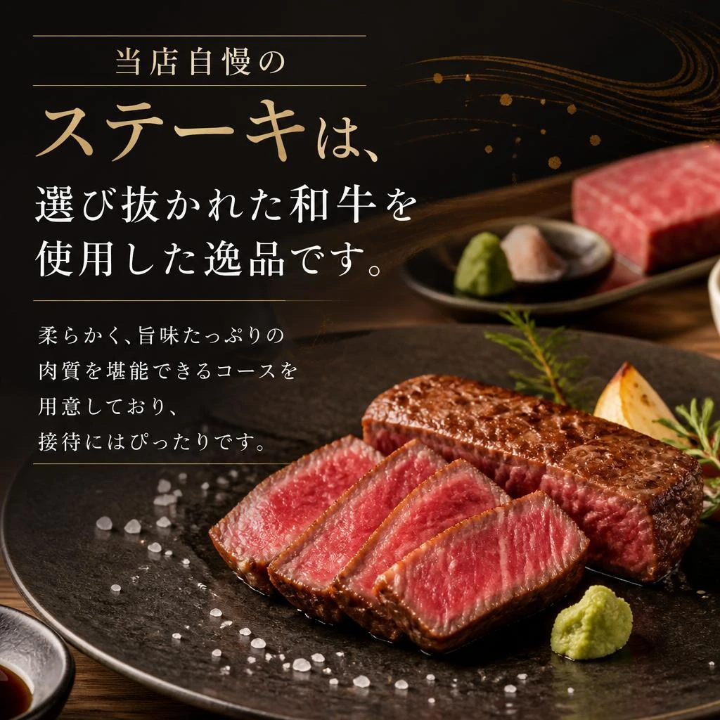 厳選されたステーキの魅力