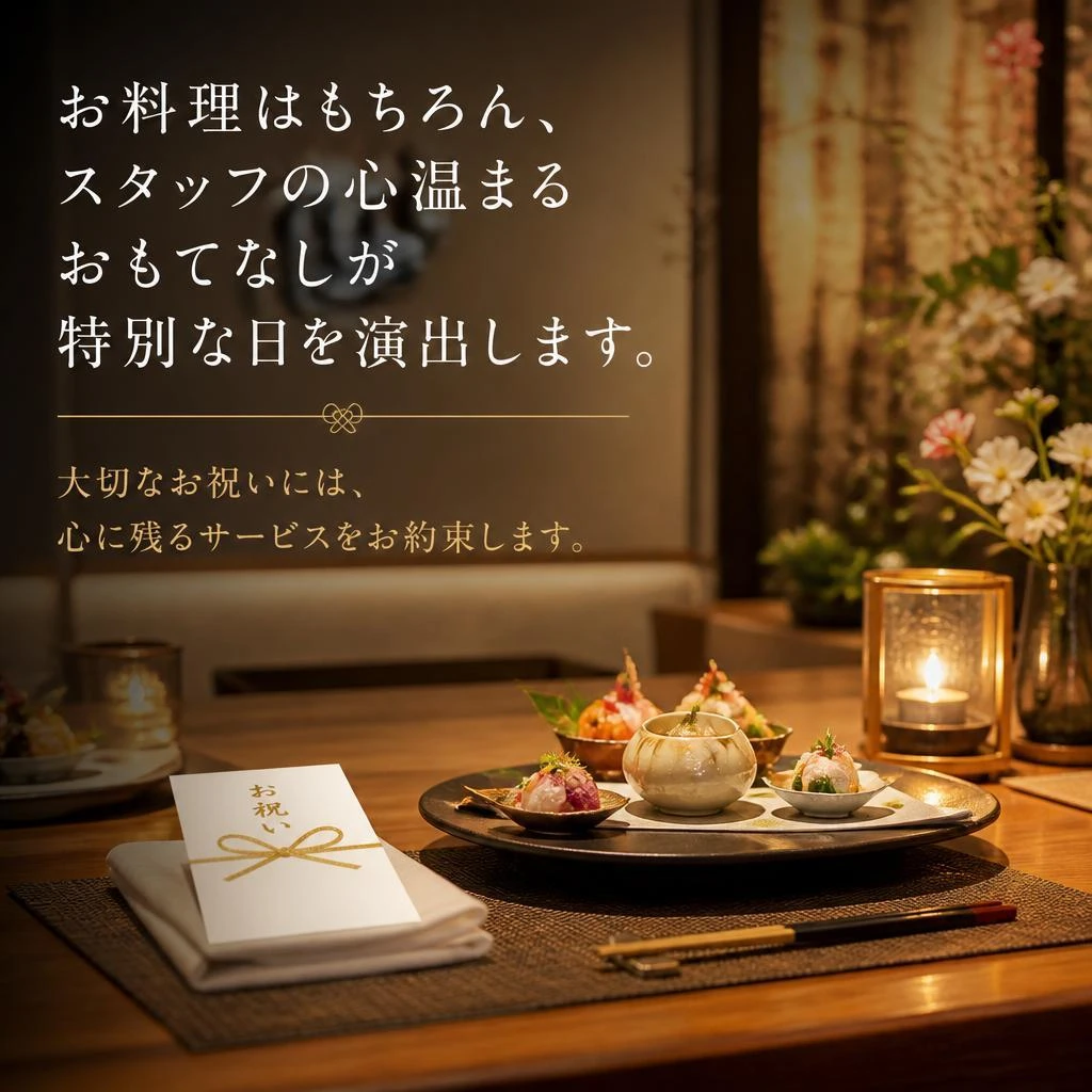 心を込めたおもてなし