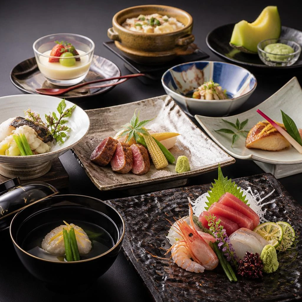 旬の食材を使用した特別なコース