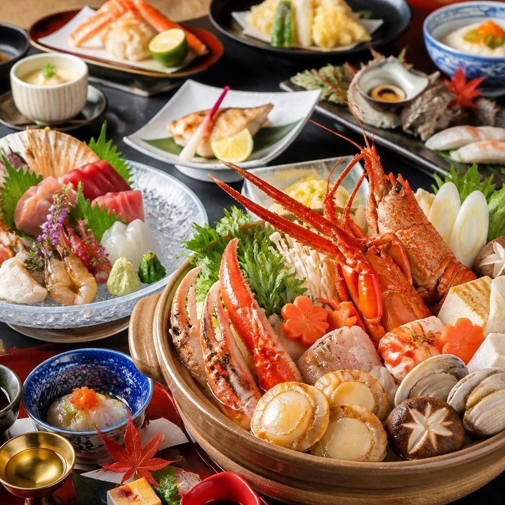 季節の海鮮料理でお祝い