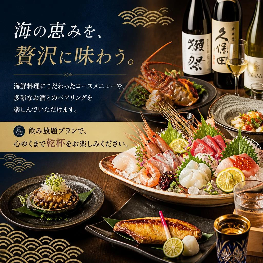 多彩なメニューと飲み放題プラン