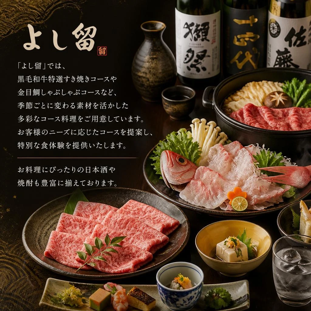 選べる多彩なコース料理