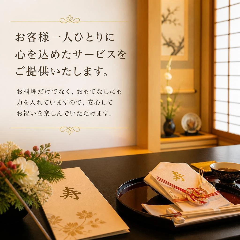 温かみと心を込めたおもてなし
