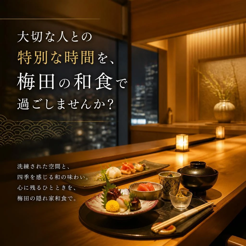 大切な人との特別な時間を、梅田の和食で過ごしませんか？
