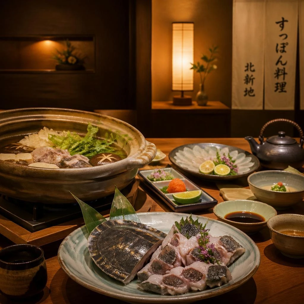 北新地の隠れ家で味わう極上すっぽん料理