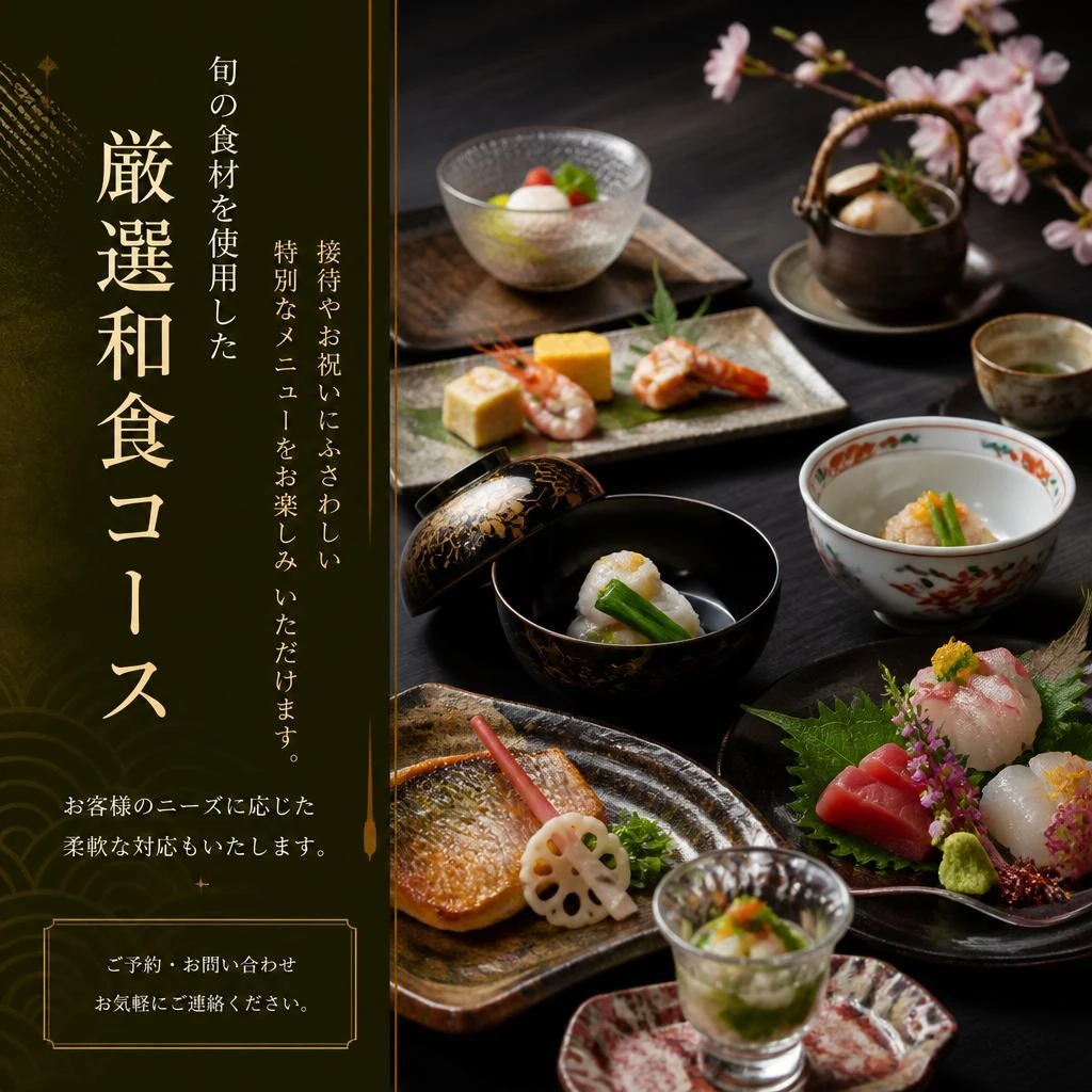 贅沢な和食コース