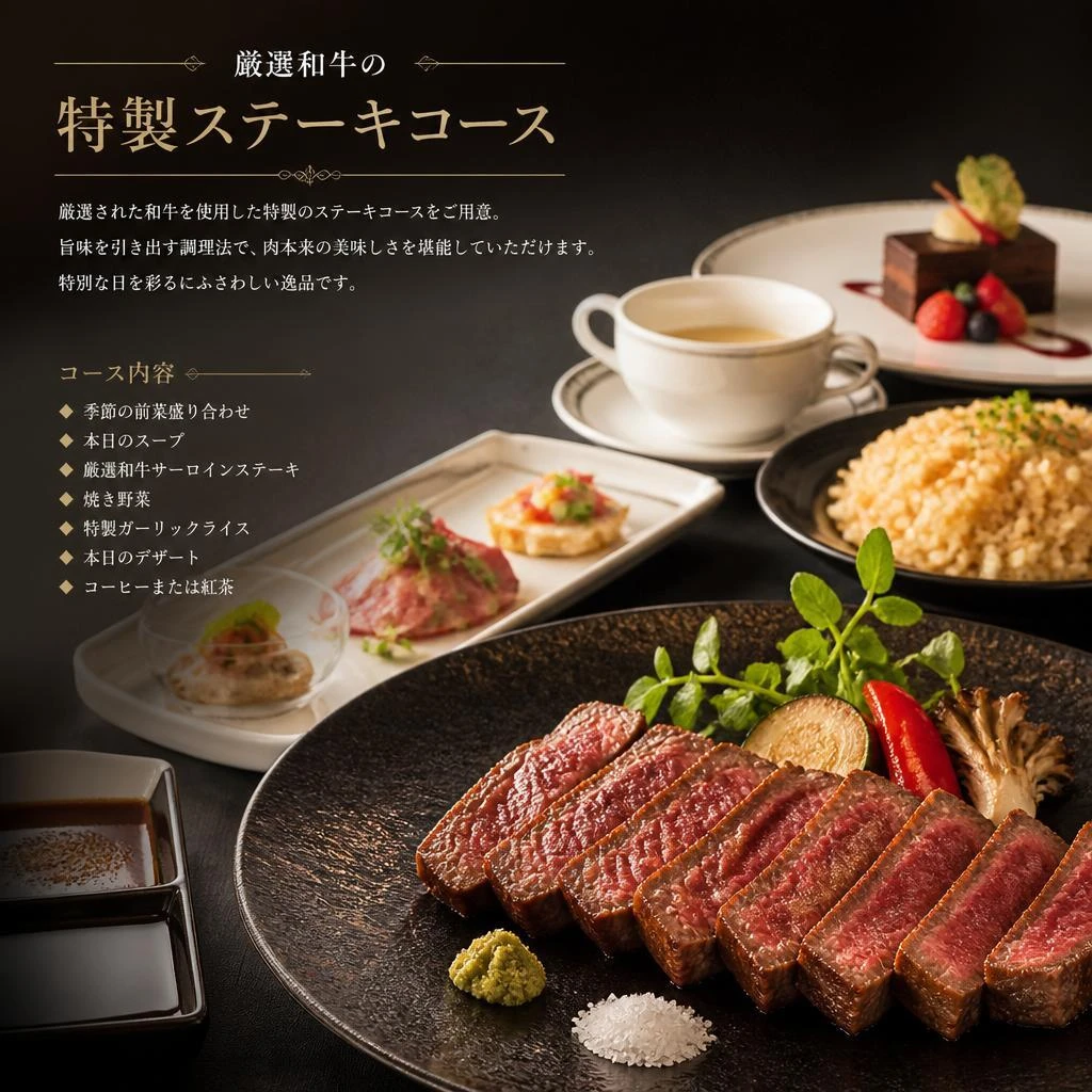 絶品！和牛ステーキコースの魅力