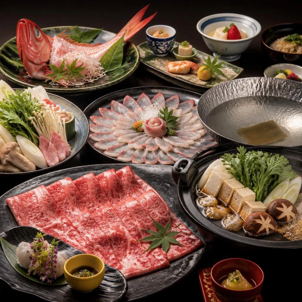 自慢のコース料理に舌鼓