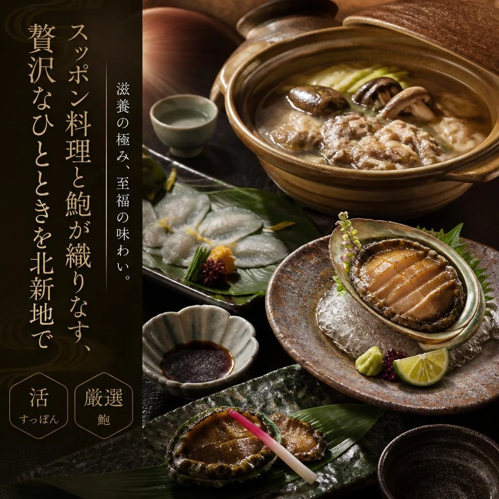 スッポン料理と鮑が織りなす、贅沢なひとときを北新地で