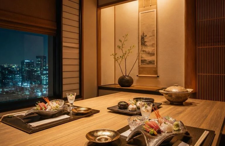 大切な人と過ごす贅沢な和食体験、北新地の個室で。