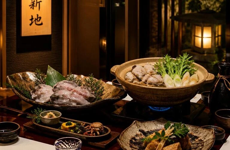 高級感漂う北新地で、鍋とスッポンを囲む心温まる接待の場を提供します