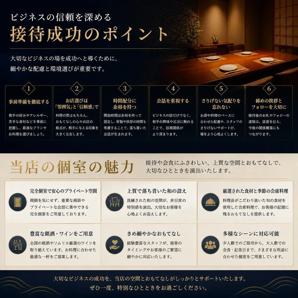 成功する接待の秘訣