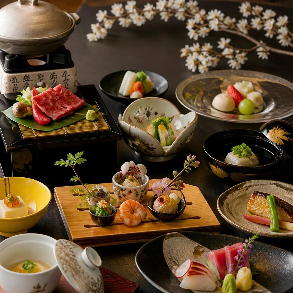 旬の食材を使った割烹料理