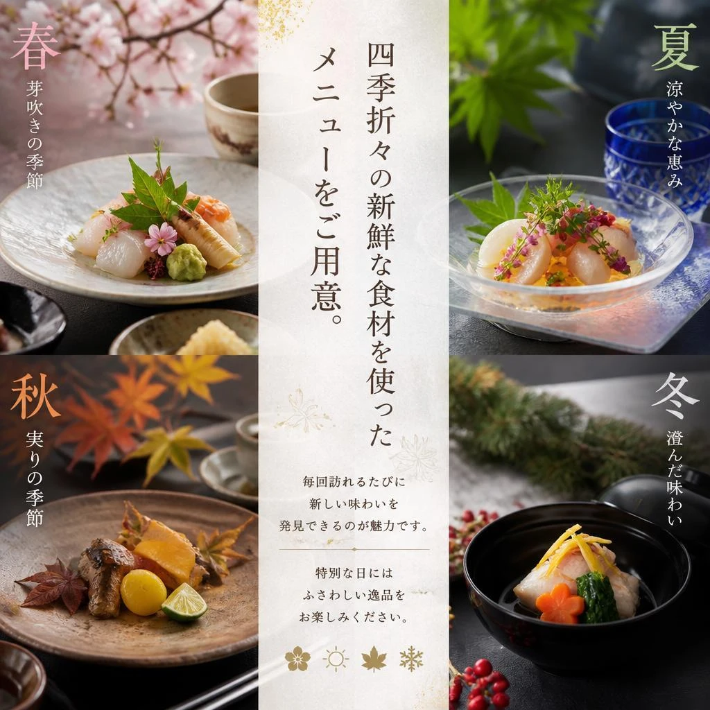 季節ごとの特別メニュー