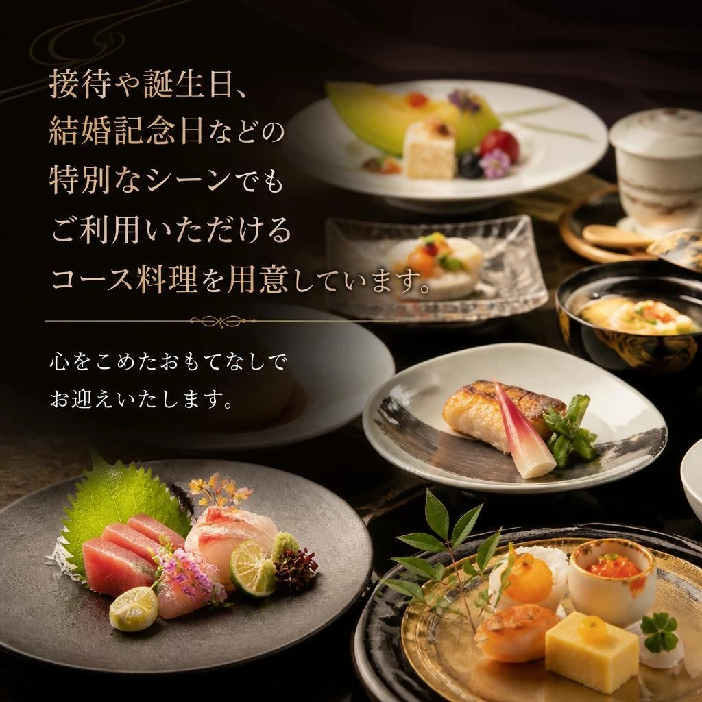 接待・記念日などの多様なシーンに対応