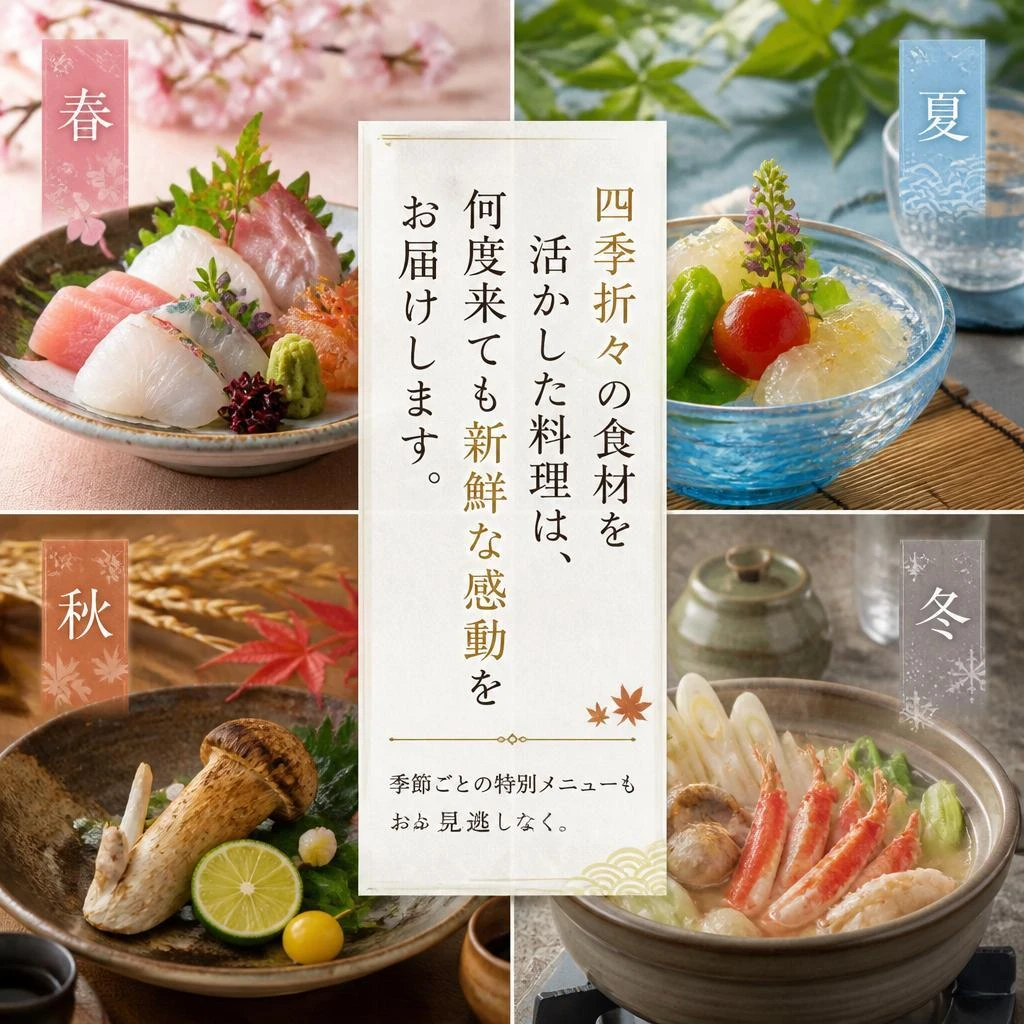 季節ごとに変わるメニューの魅力