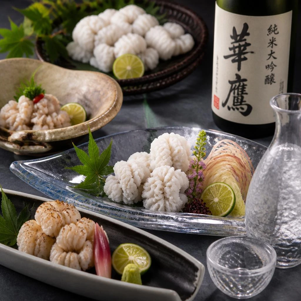 日本酒と共に楽しむ、極上の鱧料理