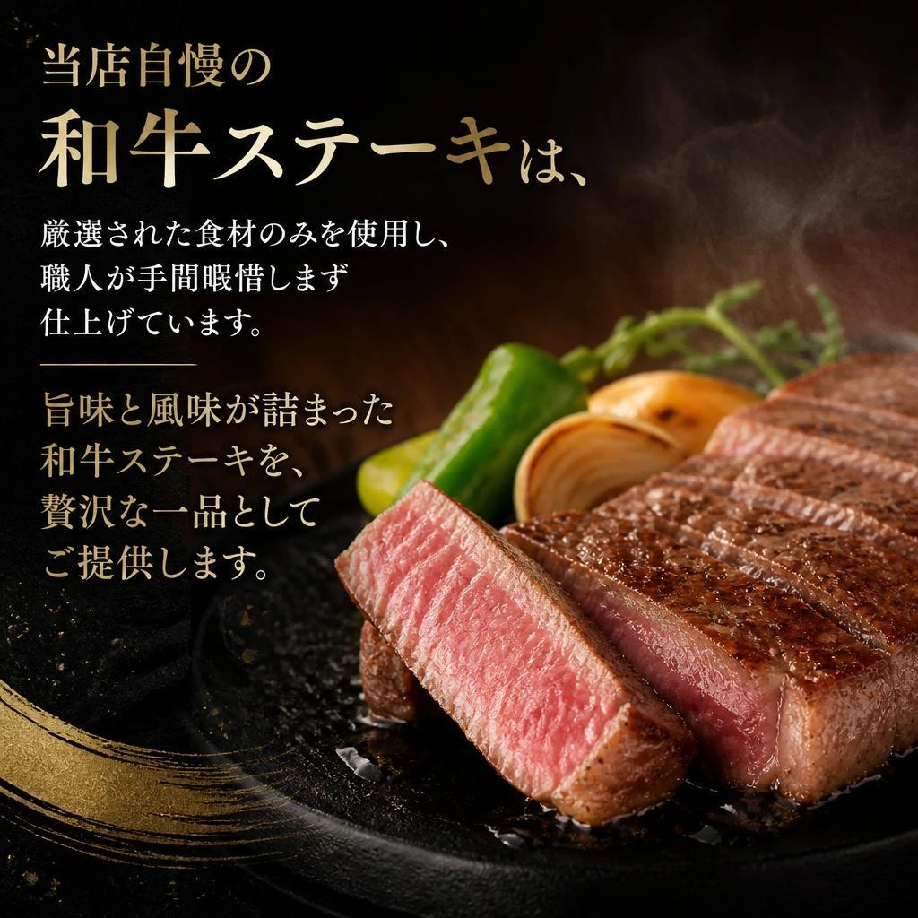 選び抜かれた和牛ステーキ