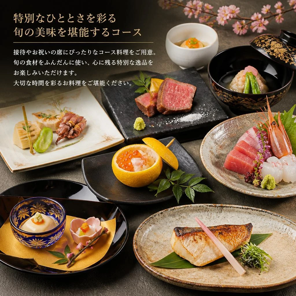 接待に最適なコース料理