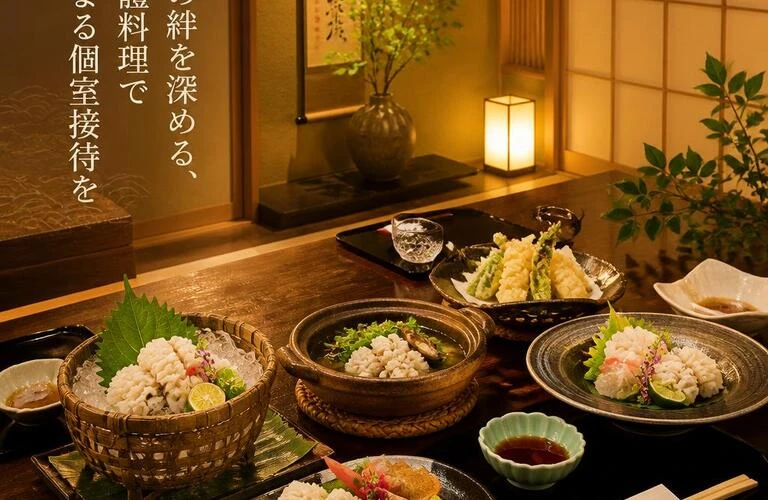 家族の絆を深める、旬の鱧料理で心温まる個室接待を