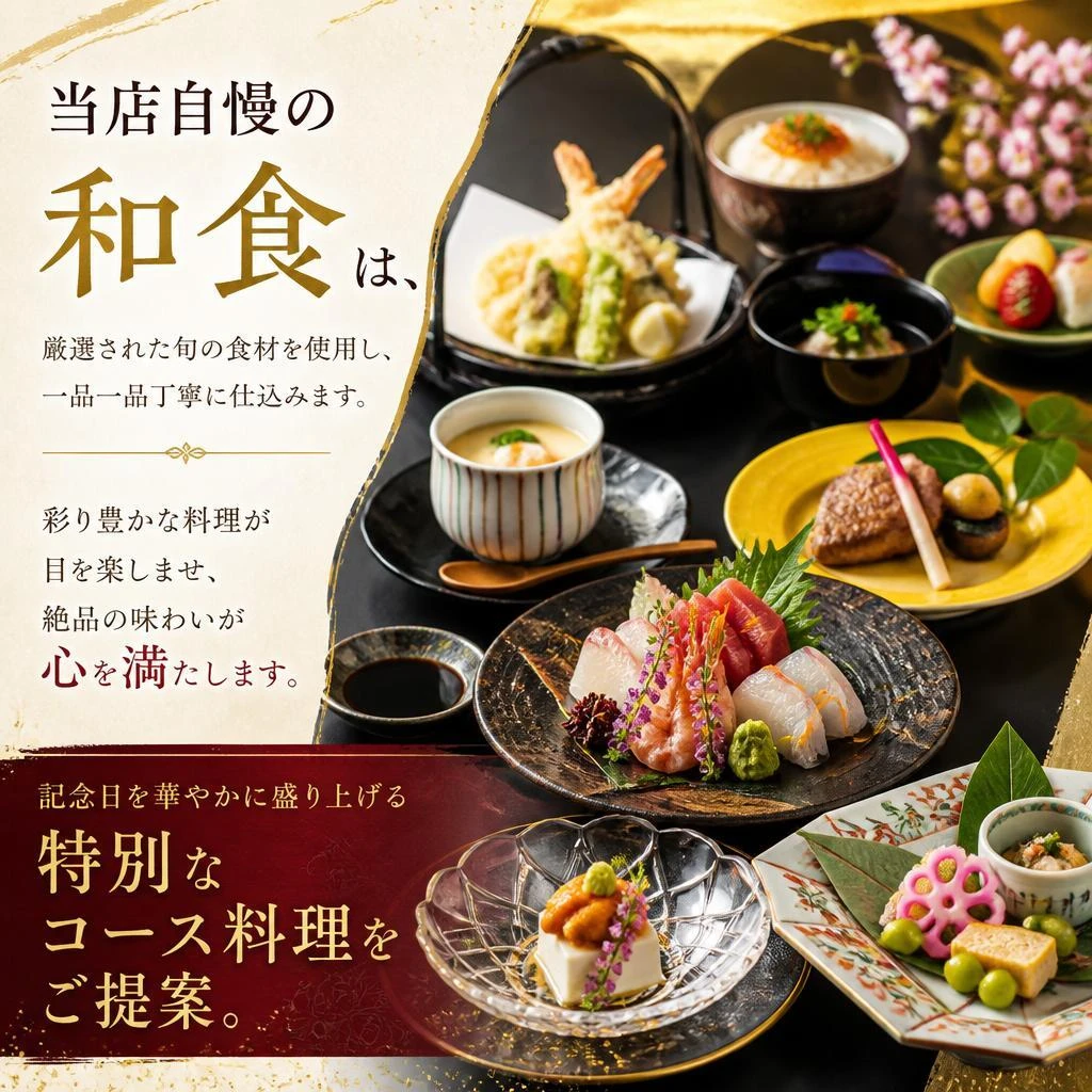 季節の恵みを存分に味わう和食コース