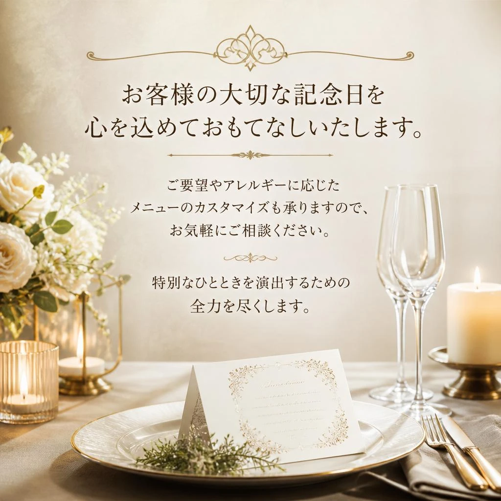 思い出に残るおもてなし