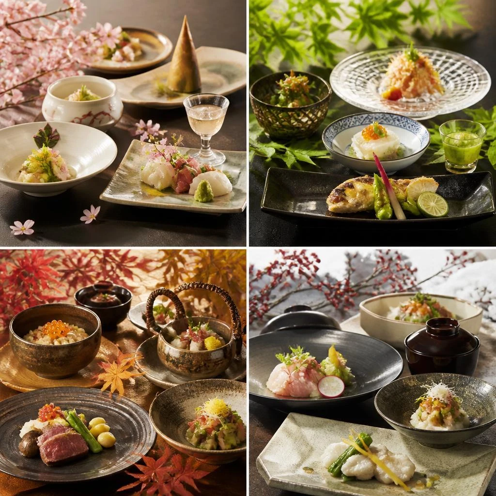 季節を感じるコース料理
