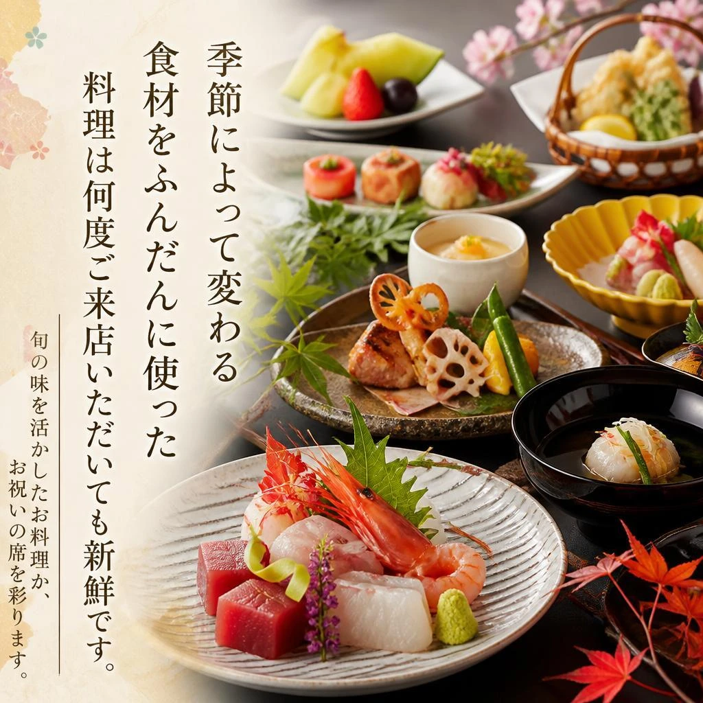 四季折々の旬の食材を使用